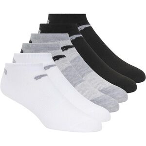 PUMA Women's 6 Pack‎ Runner Socks: Grey White Black